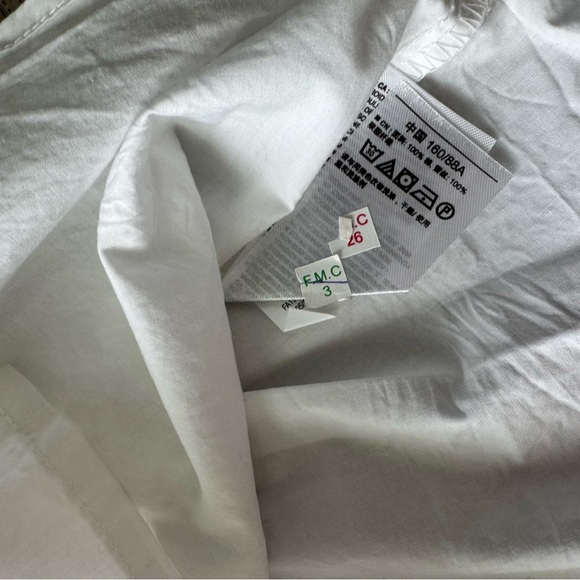 NWT Old Navy White Button Down Shirt with Lace Trim - Picture 5 of 6